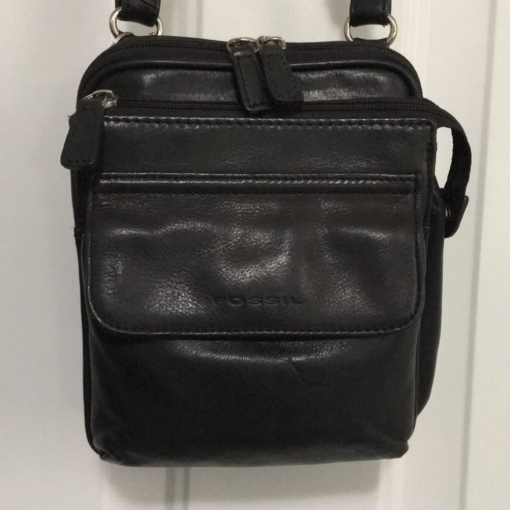 Vintage Fossil Leather Cross Body/Shoulder Bag